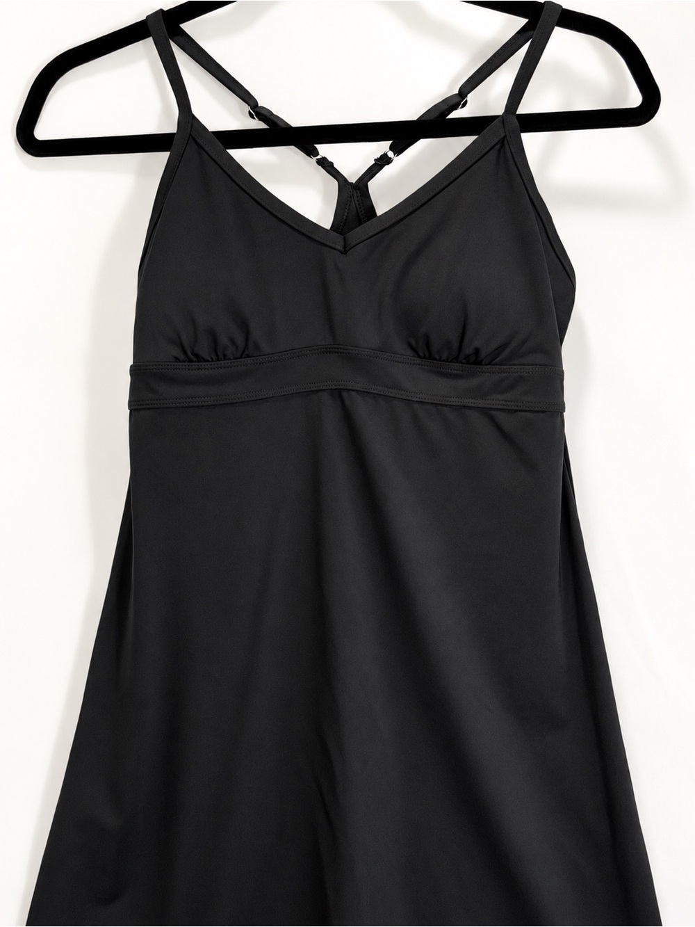 Athleta Black Athletic Dress Built-In Bra Strappy Back XS Activewear - Picture 5 of 5